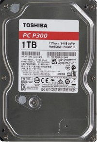 Жесткий диск Toshiba P300 HDWD110UZSVA, 1ТБ, HDD, SATA III, 3.5"
