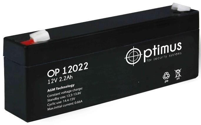 Аккумулятор Optimus OP 12022 12в2,2А